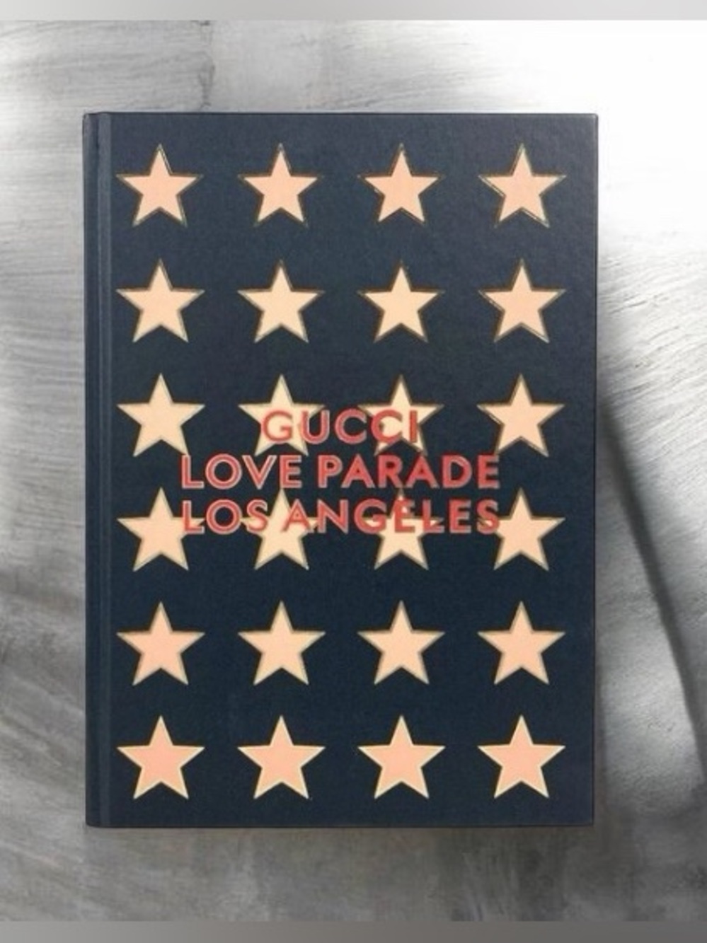 NEW! GUCCI Novelty Logo LOVE PARADE LOS ANGELES Stationery Notebook